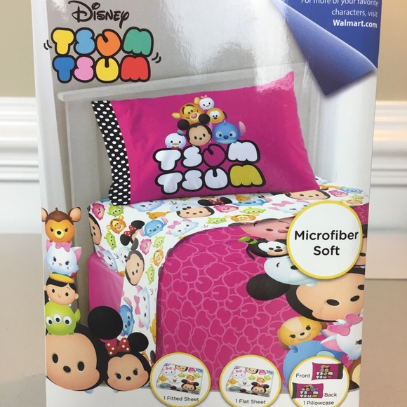 Disney Other - Disney tsum tsum micro soft 3 pc twin sheet set